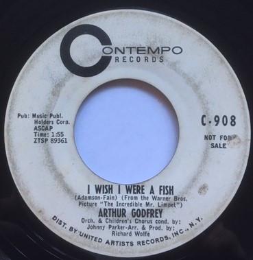 Arthur Godfrey - I Wish I Were A Fish / Hootenanny Dixie Band