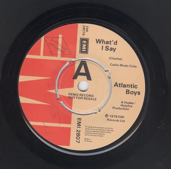 Atlantic Boys - What'd I Say