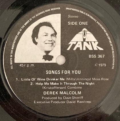 Derek Malcolm  - Songs For You