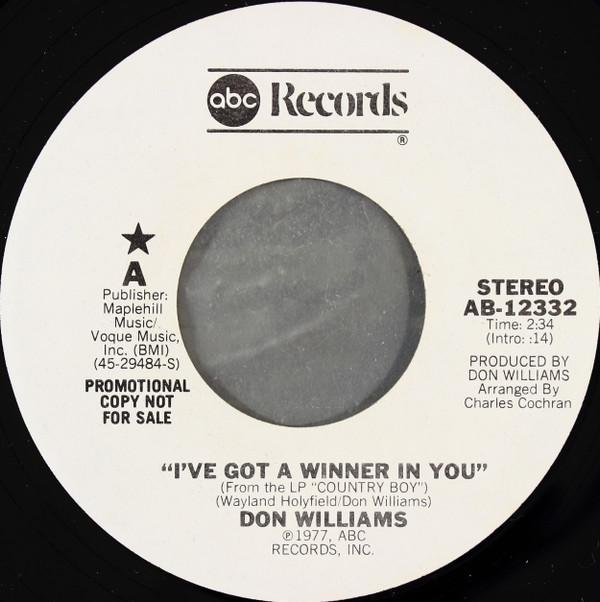 Don Williams  - I've Got A Winner In You