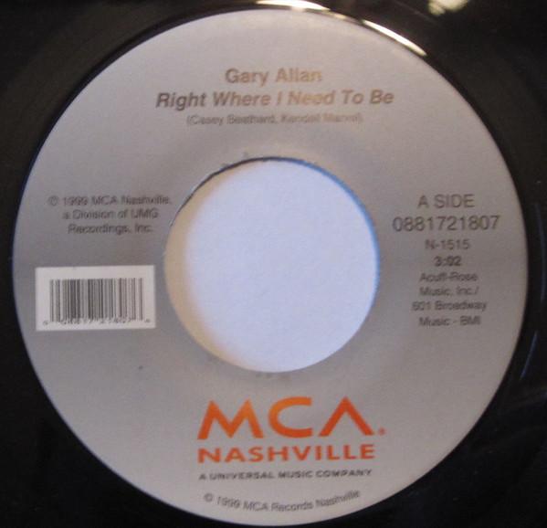 Gary Allan  - Right Where I Need To Be