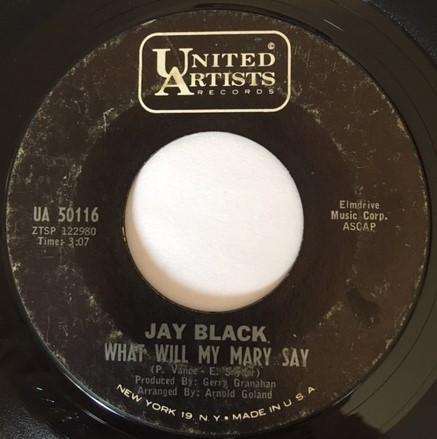 Jay Black - What Will My Mary Say