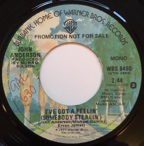 John Anderson  - I've Got A Feelin' (Somebody Stealin')