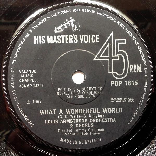 Louis Armstrong Orchestra & Chorus, Louis Armstrong And His All-Stars - What A Wonderful World / Cabaret