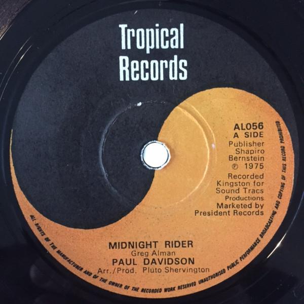 Paul Davidson, The Organization  - Midnight Rider / Organized Version