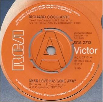 Riccardo Cocciante - When Love Has Gone Away