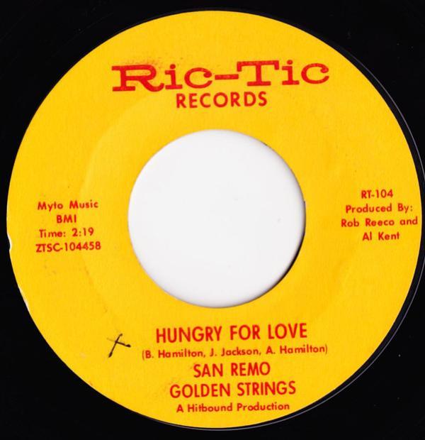 San Remo Golden Strings, Bob Wilson And The San Remo Quartet - Hungry For Love / All Turned On